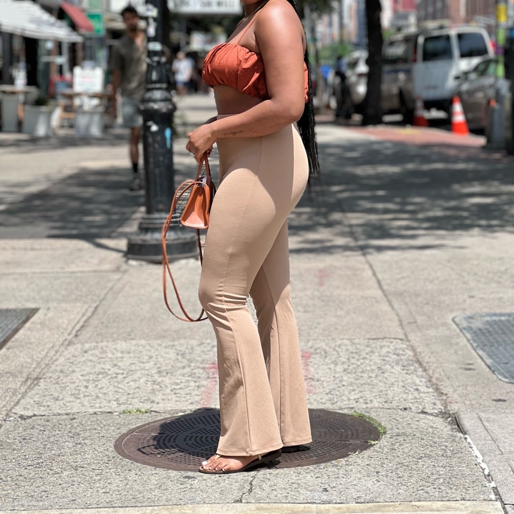 Brown crop top
